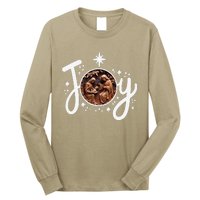 Christian Christmas Joy Jesus Nativity Scene Faith Family Long Sleeve Shirt