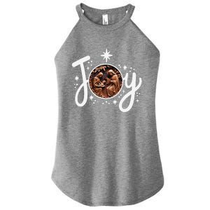 Christian Christmas Joy Jesus Nativity Scene Faith Family Women's Perfect Tri Rocker Tank