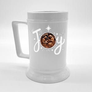 Christian Christmas Joy Jesus Nativity Scene Faith Family Beer Stein