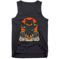 Catzilla Cat Japanese Monster Movie Parody Tank Top