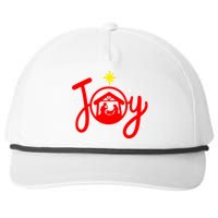 Christian Christmas Joy Jesus Nativity Scene Faith Family Snapback Five-Panel Rope Hat