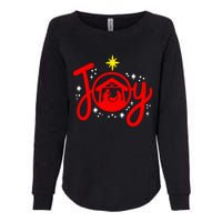 Christian Christmas Joy Jesus Nativity Scene Faith Family Womens California Wash Sweatshirt