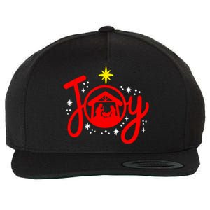 Christian Christmas Joy Jesus Nativity Scene Faith Family Wool Snapback Cap