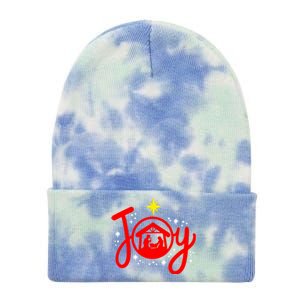 Christian Christmas Joy Jesus Nativity Scene Faith Family Tie Dye 12in Knit Beanie