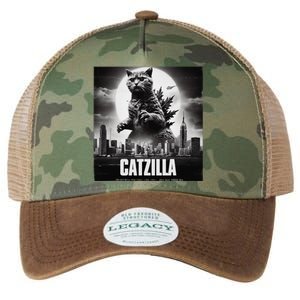 Catzilla Cat Japanese Art Funny Legacy Tie Dye Trucker Hat