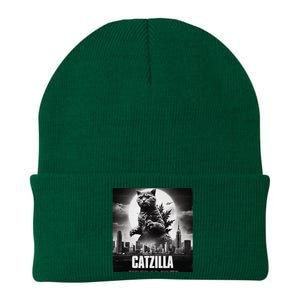 Catzilla Cat Japanese Art Funny Knit Cap Winter Beanie