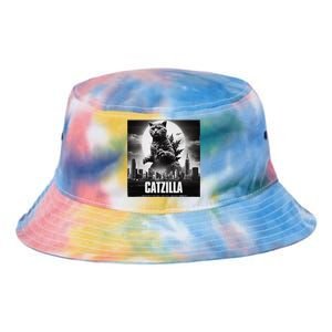 Catzilla Cat Japanese Art Funny Tie Dye Newport Bucket Hat