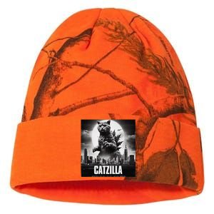 Catzilla Cat Japanese Art Funny Kati Licensed 12" Camo Beanie