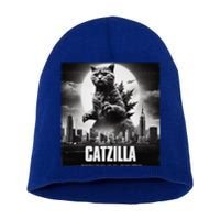 Catzilla Cat Japanese Art Funny Short Acrylic Beanie