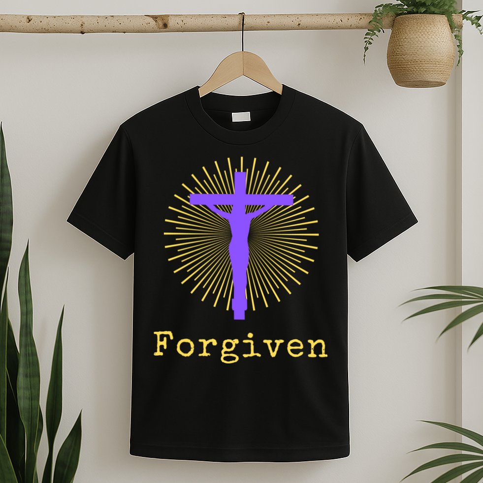 Chrisitan Cross Jesus Forgiven Faith Gift T-Shirt