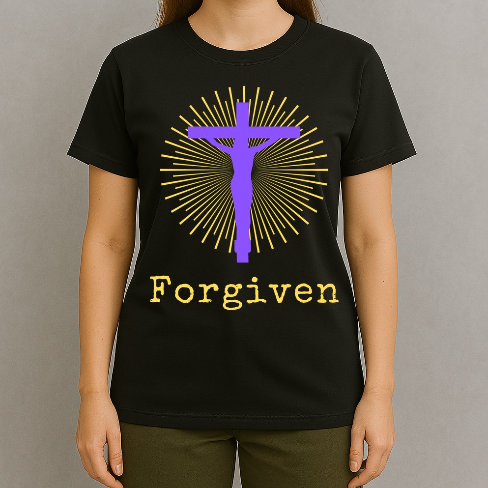 Chrisitan Cross Jesus Forgiven Faith Gift T-Shirt