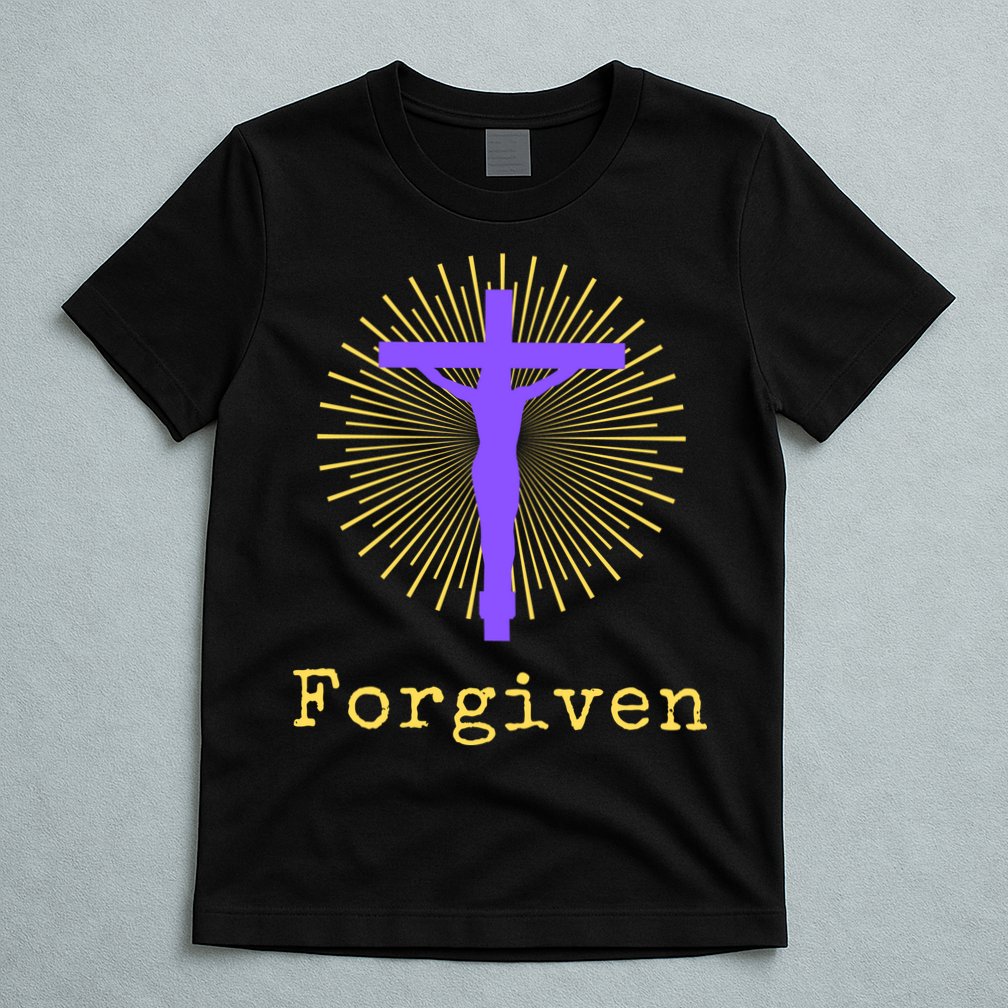 Chrisitan Cross Jesus Forgiven Faith Gift T-Shirt