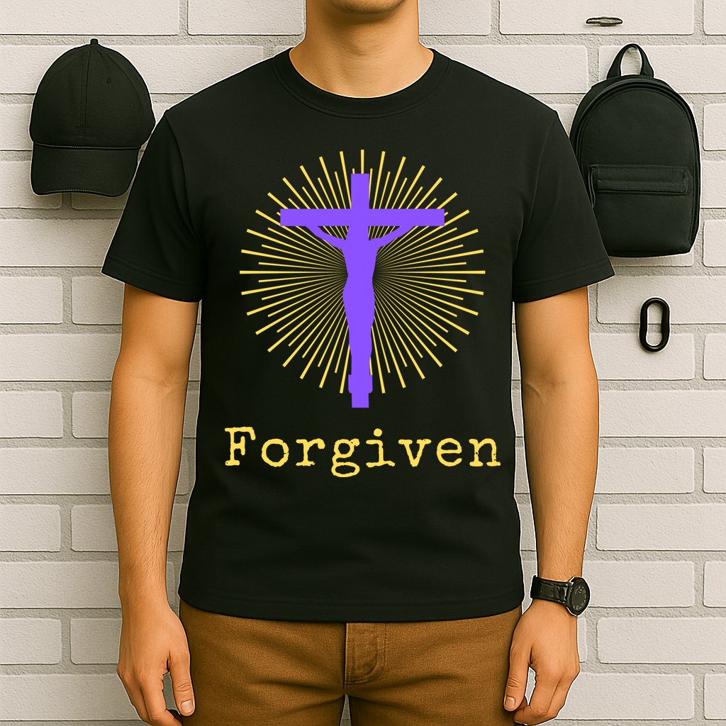 Chrisitan Cross Jesus Forgiven Faith Gift T-Shirt