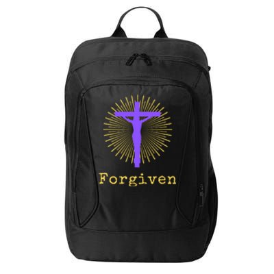 Chrisitan Cross Jesus Forgiven Faith Gift City Backpack