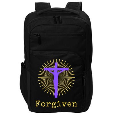 Chrisitan Cross Jesus Forgiven Faith Gift Impact Tech Backpack