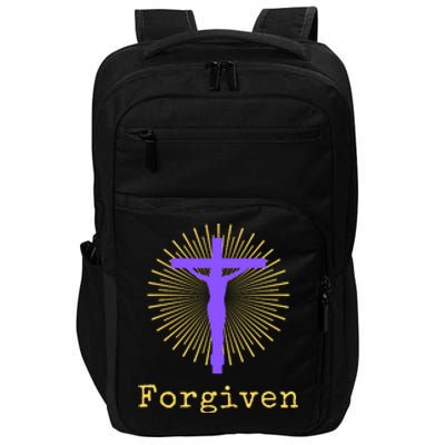 Chrisitan Cross Jesus Forgiven Faith Gift Impact Tech Backpack