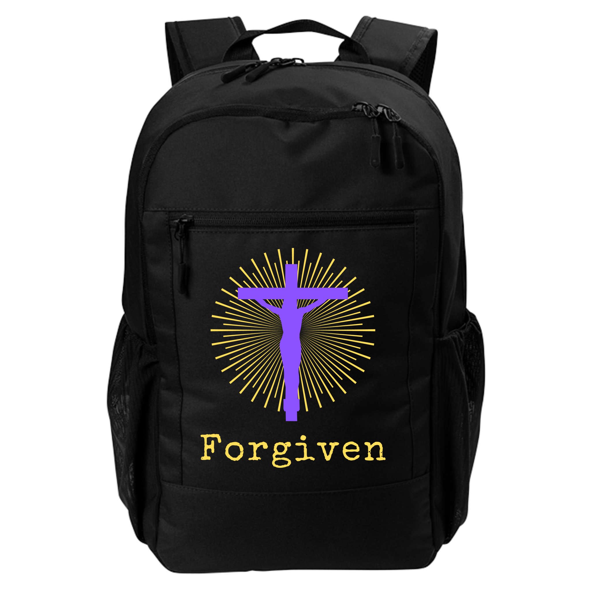 Chrisitan Cross Jesus Forgiven Faith Gift Backpack