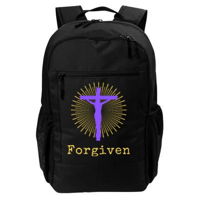 Chrisitan Cross Jesus Forgiven Faith Gift Daily Commute Backpack