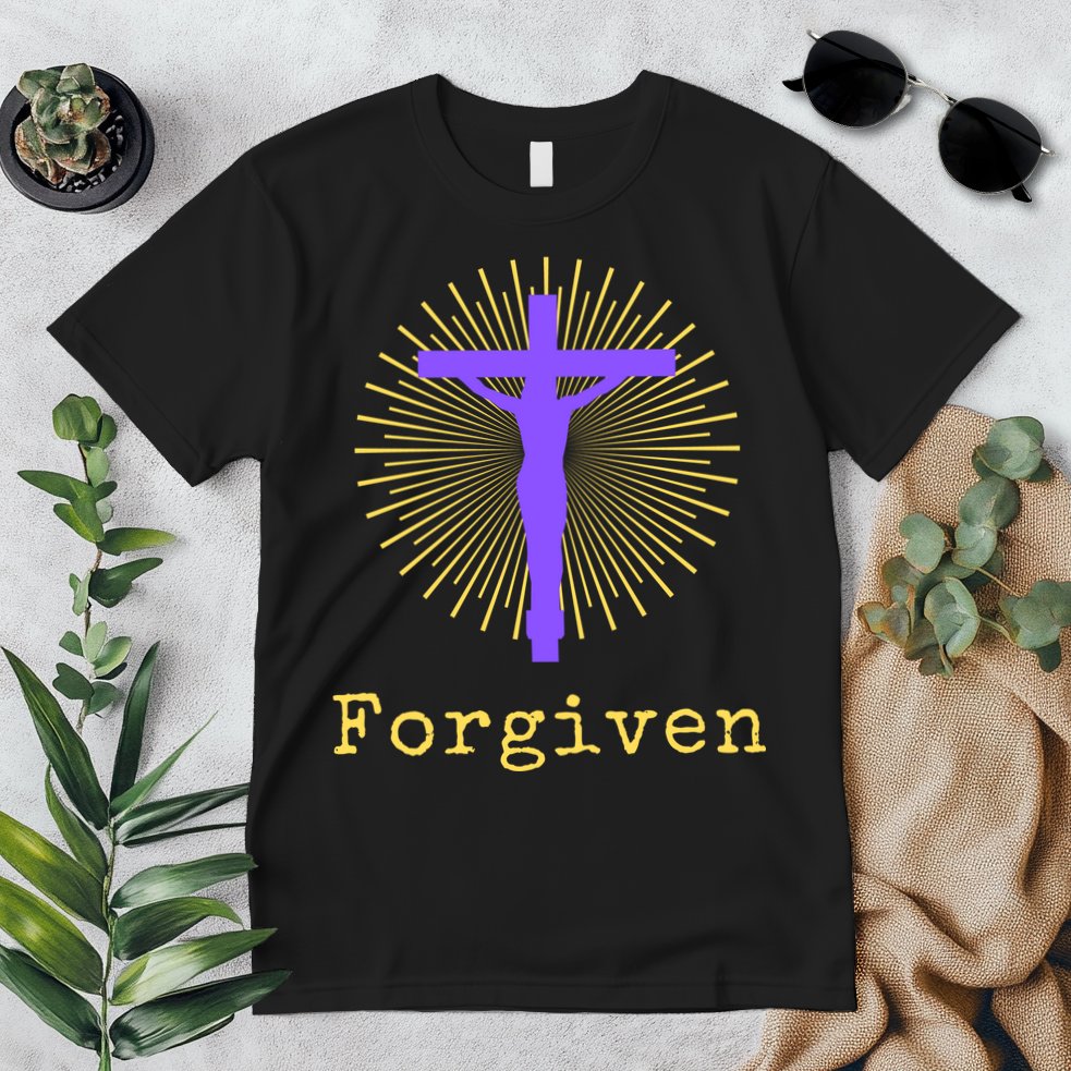 Chrisitan Cross Jesus Forgiven Faith Gift Premium T-Shirt