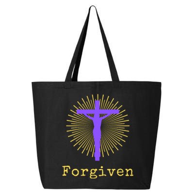 Chrisitan Cross Jesus Forgiven Faith Gift 25L Jumbo Tote