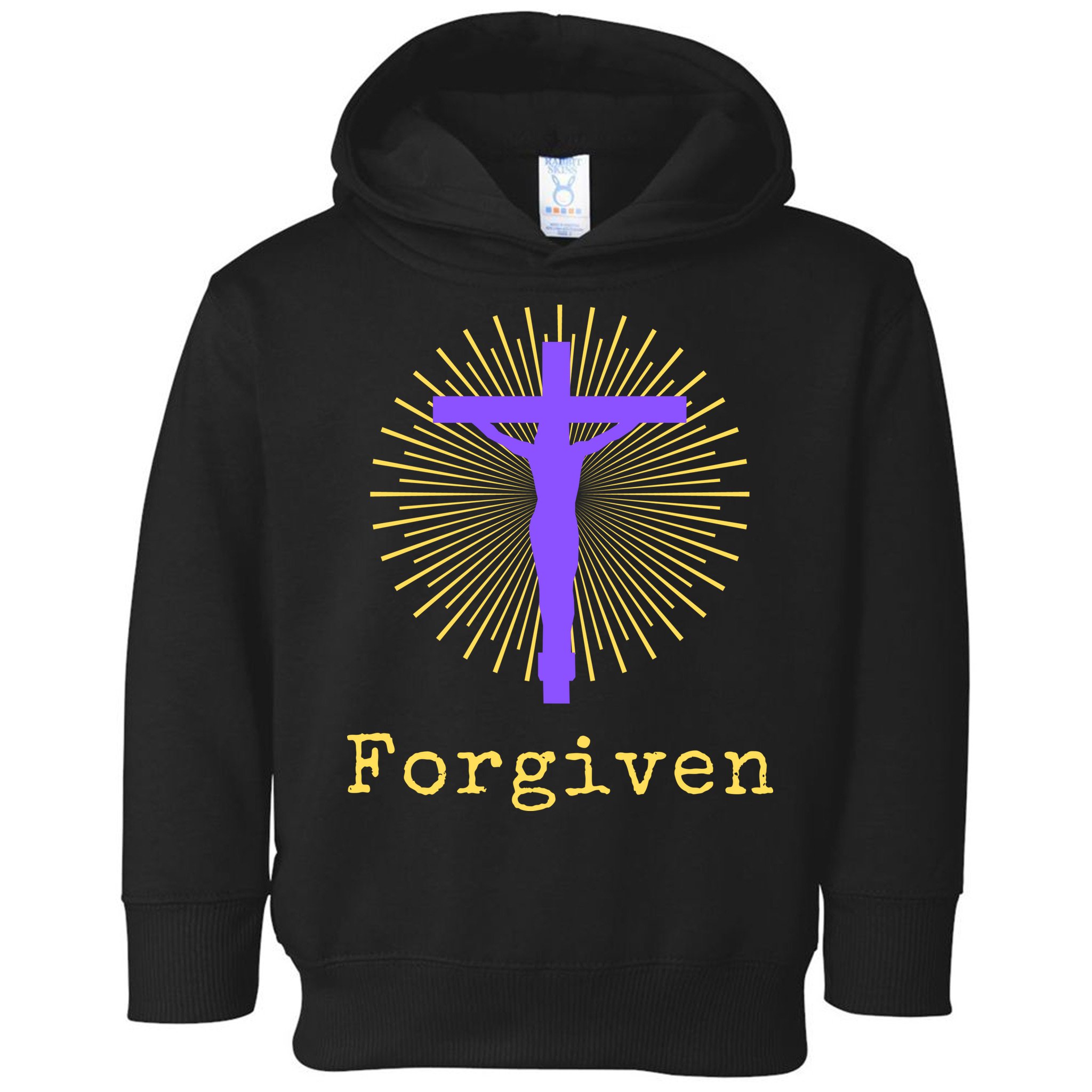 Chrisitan Cross Jesus Forgiven Faith Gift Toddler Hoodie