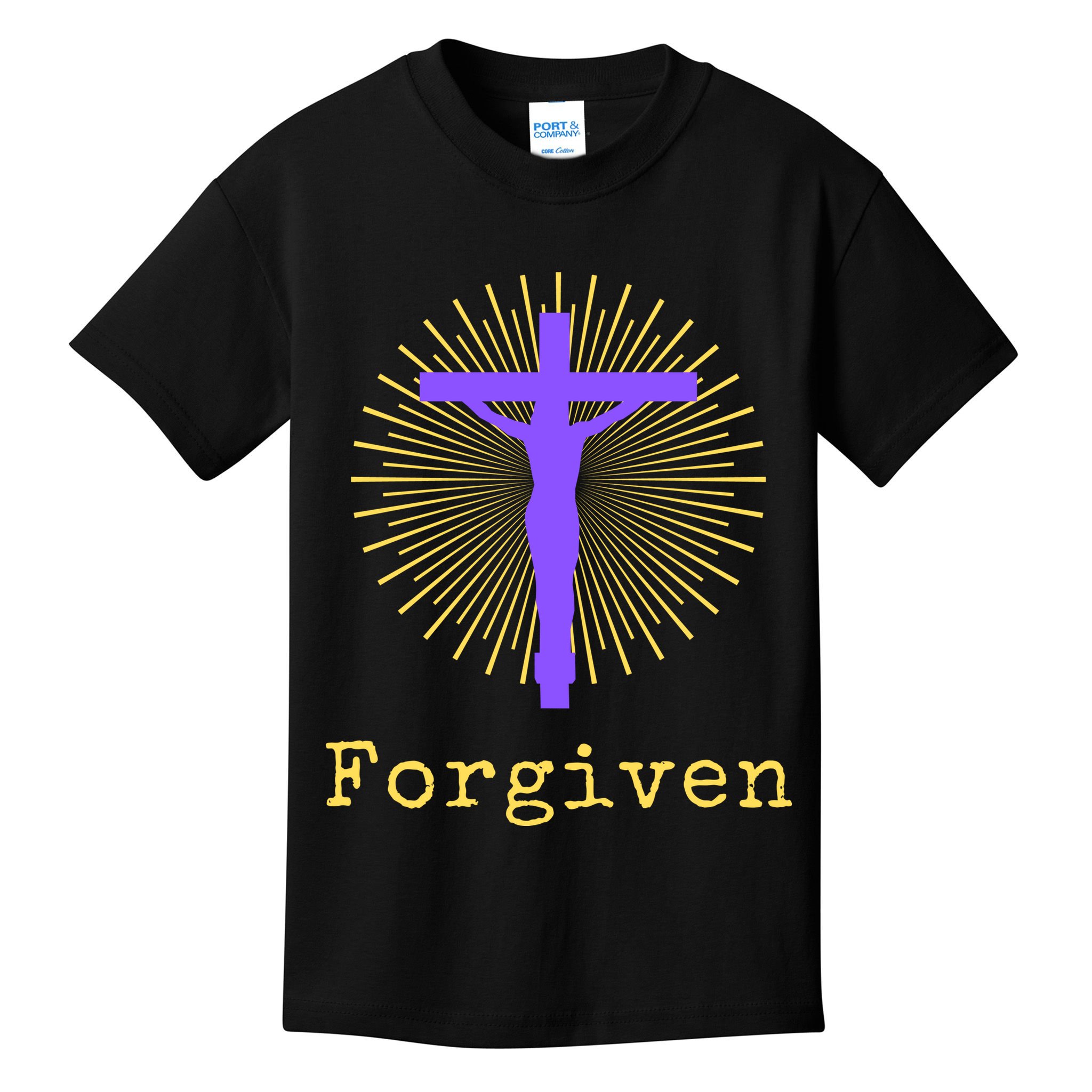 Chrisitan Cross Jesus Forgiven Faith Gift Kids T-Shirt