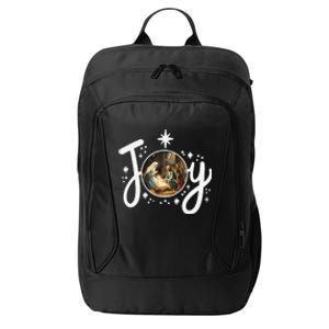 Christian Christmas Joy Jesus Nativity Scene Faith Family City Backpack