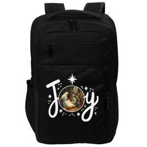 Christian Christmas Joy Jesus Nativity Scene Faith Family Impact Tech Backpack