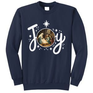 Christian Christmas Joy Jesus Nativity Scene Faith Family Sweatshirt