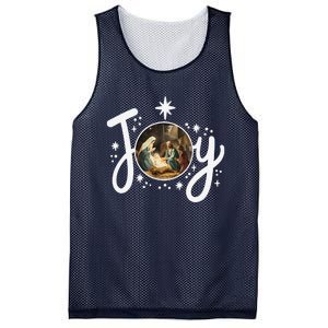 Christian Christmas Joy Jesus Nativity Scene Faith Family Mesh Reversible Basketball Jersey Tank