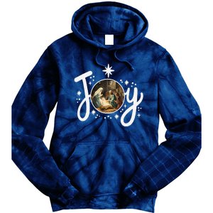 Christian Christmas Joy Jesus Nativity Scene Faith Family Tie Dye Hoodie