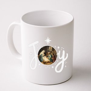 Christian Christmas Joy Jesus Nativity Scene Faith Family Coffee Mug