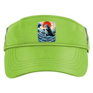 Catzilla Cat Japanese Art Funny Cat Adventure 0hoken Adult Drive Performance Visor