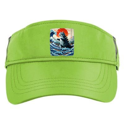 Catzilla Cat Japanese Art Funny Cat Adventure 0hoken Adult Drive Performance Visor