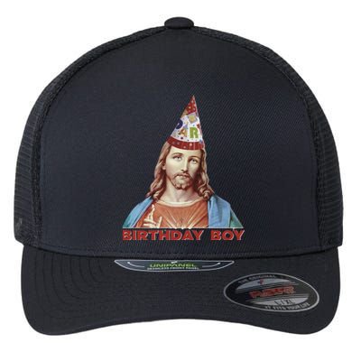 Cool Christmas Jesus Birthday Boy Flexfit Unipanel Trucker Cap