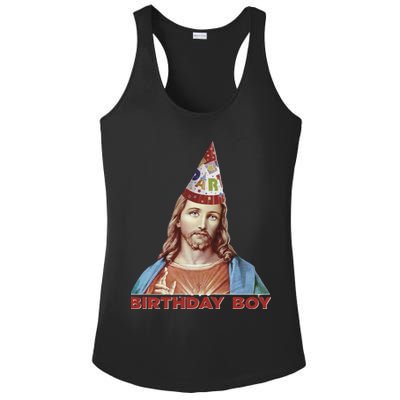 Cool Christmas Jesus Birthday Boy Ladies PosiCharge Competitor Racerback Tank