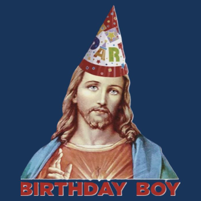Cool Christmas Jesus Birthday Boy 7 Panel Mesh Trucker Snapback Hat