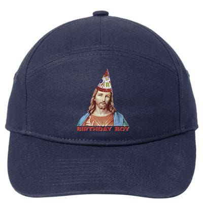 Cool Christmas Jesus Birthday Boy 7-Panel Snapback Hat