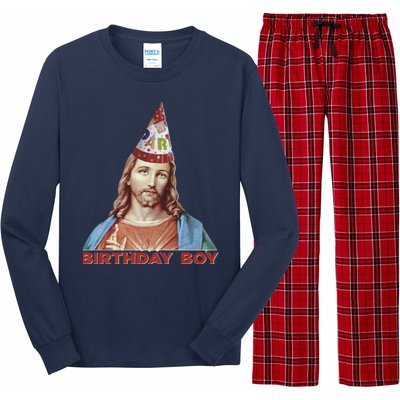 Cool Christmas Jesus Birthday Boy Long Sleeve Pajama Set