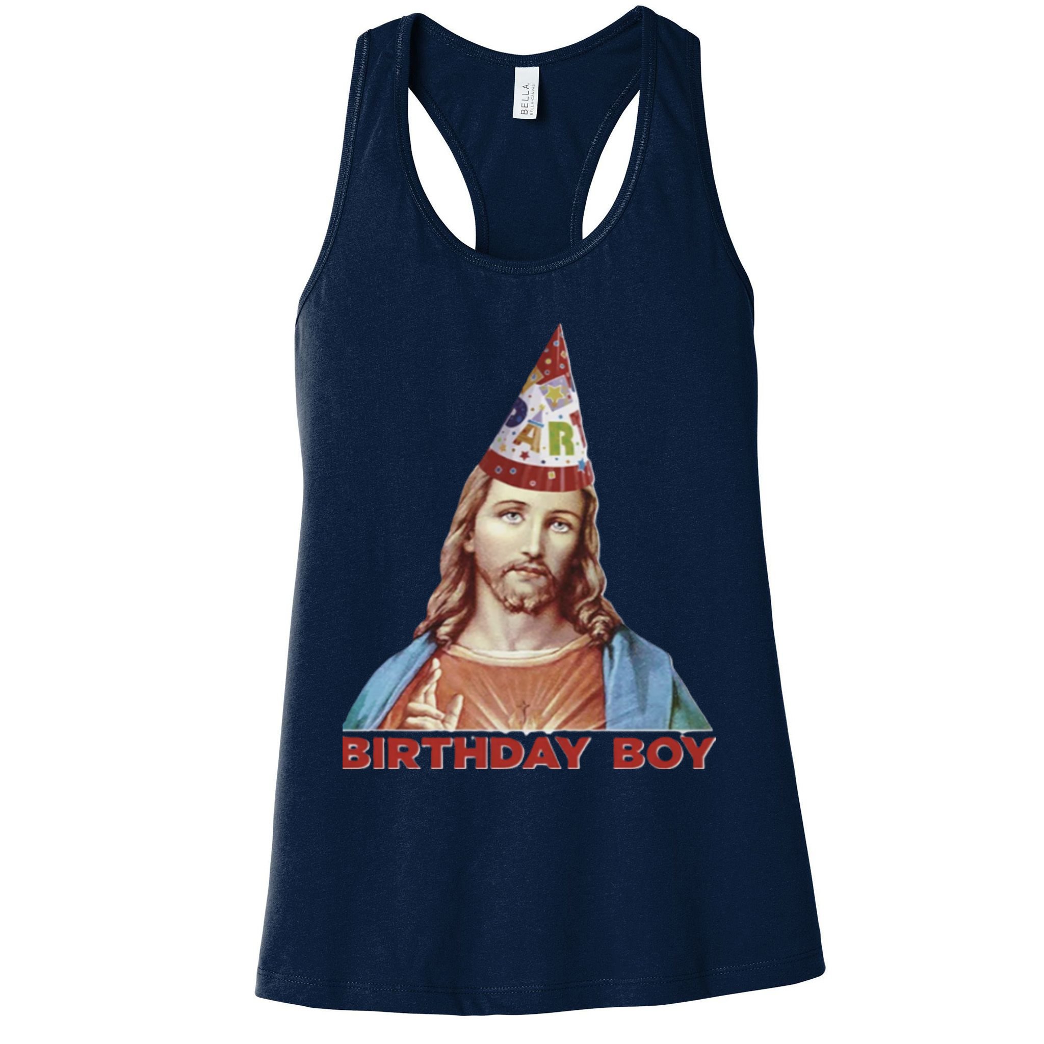 Cool Christmas Jesus Birthday Boy Womens Tank Top