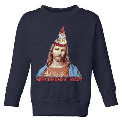 Cool Christmas Jesus Birthday Boy Toddler Sweatshirt