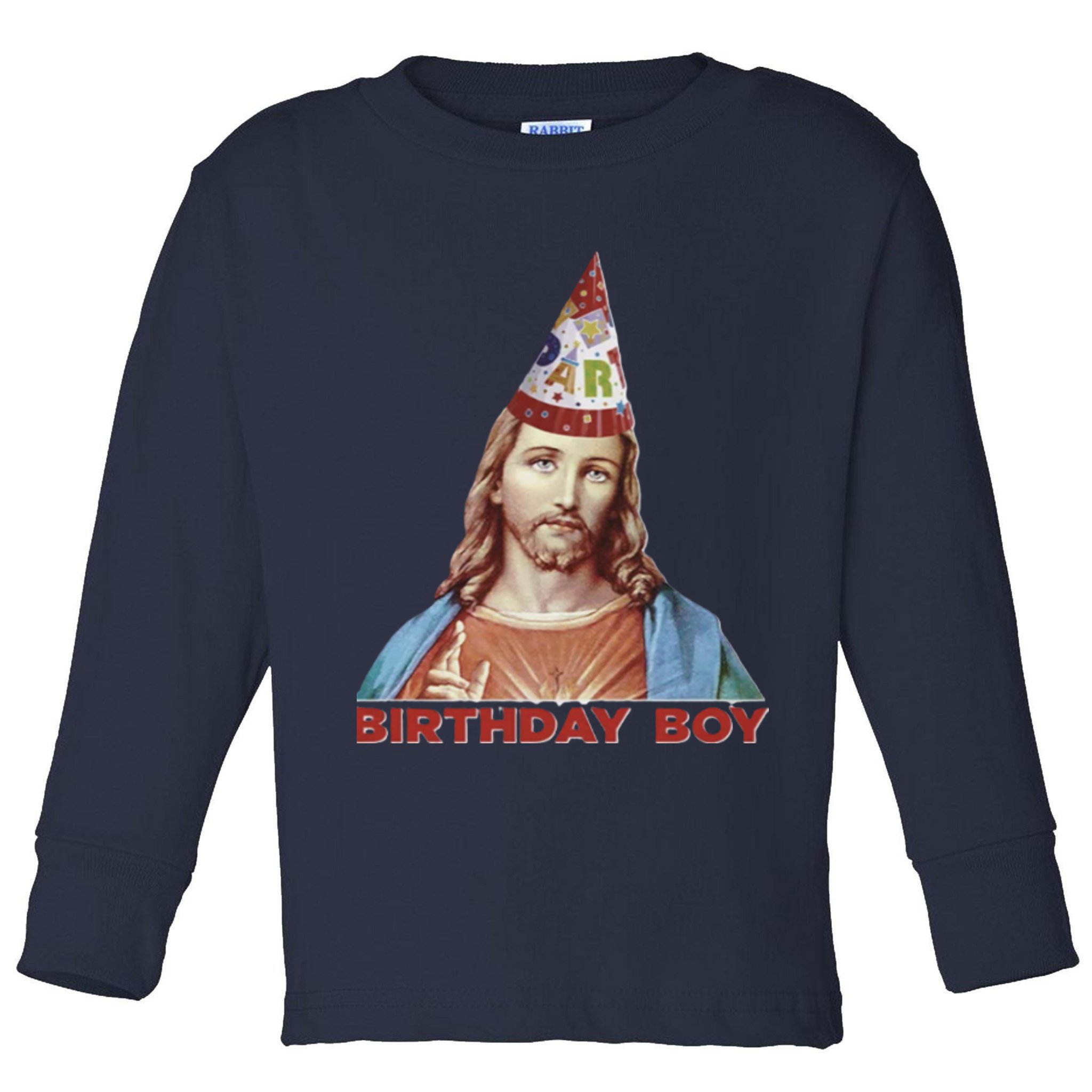 Cool Christmas Jesus Birthday Boy Toddler Long Sleeve Shirt