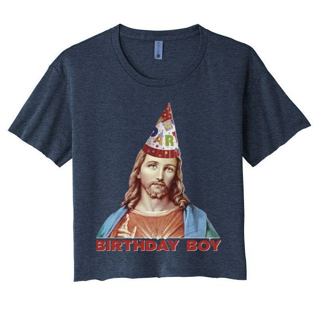 Cool Christmas Jesus Birthday Boy Crop Top
