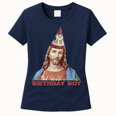 Cool Christmas Jesus Birthday Boy Womens T-Shirt