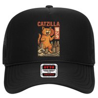 Catzilla Cat Japanese Art Funny Cat Hat