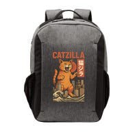 Catzilla Cat Japanese Art Funny Cat Vector Backpack
