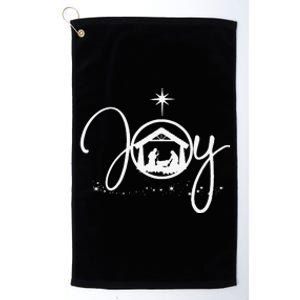 Christian Christmas Joy Jesus Nativity Scene Faith Gift,Short Sleeve Platinum Collection Golf Towel