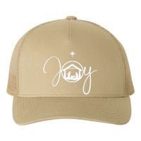 Christian Christmas Joy Jesus Nativity Scene Faith Gift,Short Sleeve Yupoong Adult 5-Panel Trucker Hat