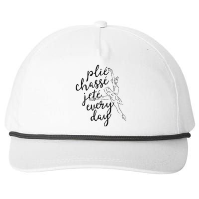 Clie Chasse Jete All Day Gift For Ballet Dancer Teacher Snapback Five-Panel Rope Hat