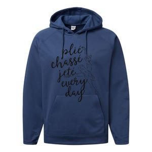 Clie Chasse Jete All Day Gift For Ballet Dancer Teacher Performance Fleece Hoodie